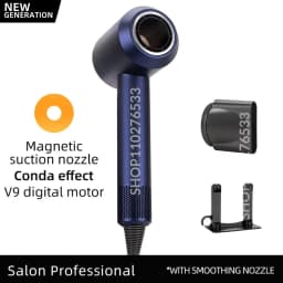 5 in 1 Electric Ionic Hair Dryer High Speed Bladeless HairDryer Negative Ion Professional 1.8M Super Leafless Hair Dryer