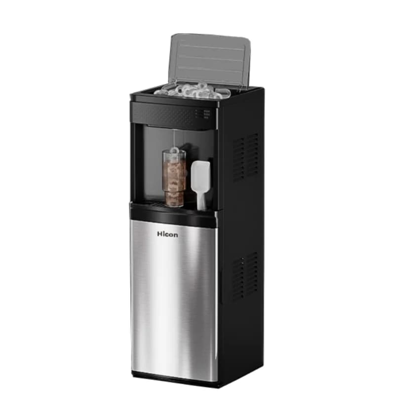 Ice Maker & Water Dispenser Combo, Countertop Ice Machine with Hot & Cold Water, Self-Cleaning Ice Maker for Home Office, Smart