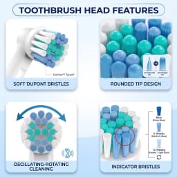 4/8/12/16/24/40PCS Replacement Toothbrush Heads Compatible with Oral Braun -B Professional Electric Toothbrush Heads Brush Heads