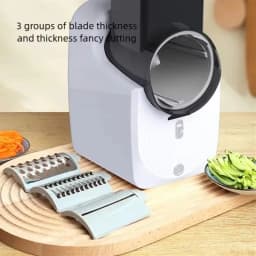 Home Kitchen Electric Vegetable Cutter and Shredder with Versatile Slicing Functions