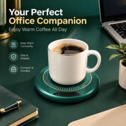 USB Powered Cup Heater Digital Display Smart Constant Temperature Mug Warmer Office Desktop Coffee Tea Milk Heating Coaster
