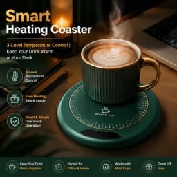 USB Powered Cup Heater Digital Display Smart Constant Temperature Mug Warmer Office Desktop Coffee Tea Milk Heating Coaster