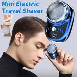 Lenovo Electric Shaver Portable Mini For Men Pocket Travel Razor Wireless Detachable Beard Trimmer Type‑C Fast Charging Digital