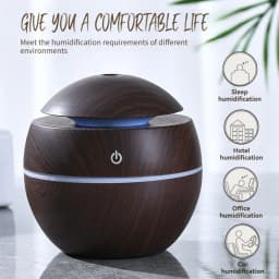 Mini USB Ultrasonic Humidifier Aromatherapy With Colorful LED Night Light For Office Bedroom Dorm Room Desktop Personal Use