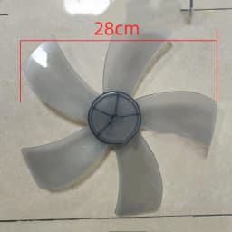 1Pc Five Leaves Fan Blade With Nut Cover Household Plastic Leave For Stand Fan Desk Fan General Replacement Accessories-New