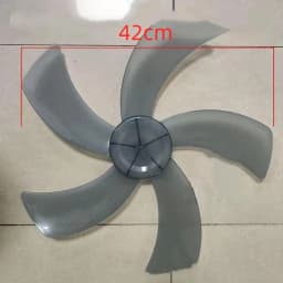 1Pc Five Leaves Fan Blade With Nut Cover Household Plastic Leave For Stand Fan Desk Fan General Replacement Accessories-New