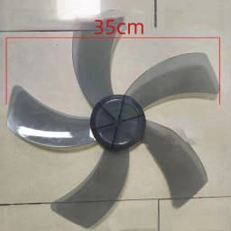 1Pc Five Leaves Fan Blade With Nut Cover Household Plastic Leave For Stand Fan Desk Fan General Replacement Accessories-New
