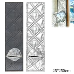 Portable Air Conditioner Window Seal Cloth, Insulated Window Vent Kit with Drawstring Hole for Portable AC Exhaust Hose, Heat In