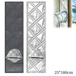 Portable Air Conditioner Window Seal Cloth, Insulated Window Vent Kit with Drawstring Hole for Portable AC Exhaust Hose, Heat In