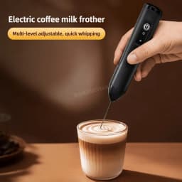 Milk Frother Egg Beater Mini Coffee Whisk Mixer Rechargeable Electric Milk Frother Wireless Milk Foamer Maker Handheld Stirrer