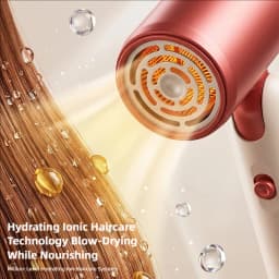 TINSOL Professional Negative Ion Hair Dryer, Constant Temperature Hair Care, Quick Drying, Convenient Foldable Hair Dryer