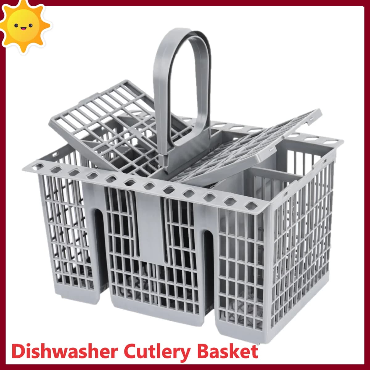Replacement Dishwasher Cutlery Basket for Whirlpool Hotpoint Indesit Bauknecht Ikea OEM488000386607C00386607 C00257140 996738729