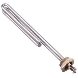 DERNORD 1kw 2kw 3kw 4kw 5kw 1"BSP U Type AC Electrical Fold Back Heating Element 220V Brass Flange Immersion Water Heater