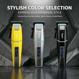 Kemei KM-2153 Professional Bold Hair Cut Machine 8000RPM Fade Blade 2000mAh LED Display 2-Speed 5W DC Motor Men's Hair Clipper
