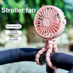 Portable Multi-Functional Octopus Clip Fan Mini Flexible Tripod Mobile Phone Holder Handheld Desktop Fan