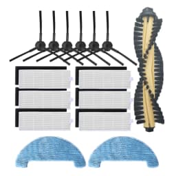 Accessories Kit For Ilife A4 A4S A40 Vacuum Cleaner Parts HEPA filter primary filter side brush Roll Brush Cover Mop Pad Cloth