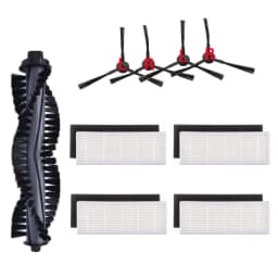 Accessories Kit For Ilife A4 A4S A40 Vacuum Cleaner Parts HEPA filter primary filter side brush Roll Brush Cover Mop Pad Cloth