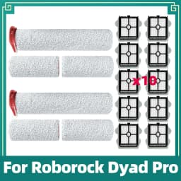 Replacement Compatible For Roborock Dyad Pro / Dyad Pro Combo / WD2H1A / A10 Ultra Soft Brush Roller HEPA Filter Accessories