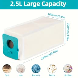 10 Pack VCA-ADB95 Bespoke Jet Clean Station Dust Bag Compatible with Samsung VCA-ADB95 Bespoke Jet Clean Station Vacuum Accessor