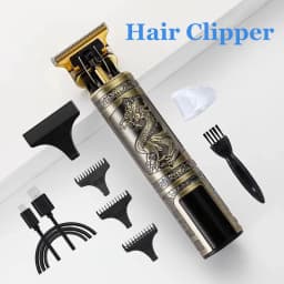 Professional T9 Hair Clipper Cordless USB Beard Trimmer Kit - Haircut Grooming Machine for Stylists Hair Cutting Tool