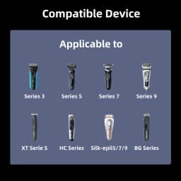 LISI 12V Type-C Shaver Adapter Charging Converter for Braun Series 3 5 7 9 Electric Shaver Machine with Charging Indicator