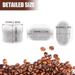 96-2Pcs Filter for Breville Filter replacement for Breville Espresso Machine BWF100 /990/980/870/878/880/860/840/810/600/500/450