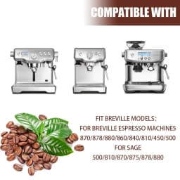 96-2Pcs Filter for Breville Filter replacement for Breville Espresso Machine BWF100 /990/980/870/878/880/860/840/810/600/500/450