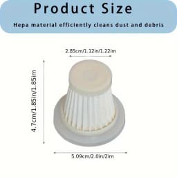 5pcs Vacuum HEPA Cleaner Filters,Reusable High-Efficiency Dust Bags,Universal Fit for Home Car,Cleaning Accessories Gift Set.