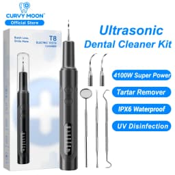 Ultrasonic Electric Dental Scaler 4100W Super Power Plaque Tooth Cleaner Dental Calculus Stains Remover Oral Care Homeuse