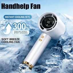Mini Handheld Fan USB Fast Charging Portable Air Calculating Fan Mute Highspeed Fan for Travel Outdoor Activities