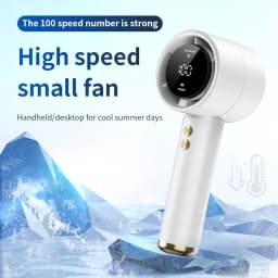 Mini Handheld Fan USB Fast Charging Portable Air Calculating Fan Mute Highspeed Fan for Travel Outdoor Activities