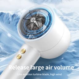 Mini Handheld Fan USB Fast Charging Portable Air Calculating Fan Mute Highspeed Fan for Travel Outdoor Activities