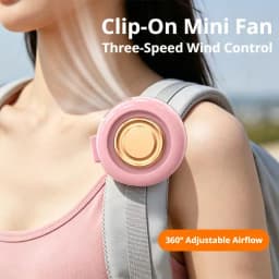 Portable Clip Fan Mini Handsfree Rechargeable Bladeless Electric Fan Clip Waist Fan Silent Strong Wind Leafless Fan For Outdoor
