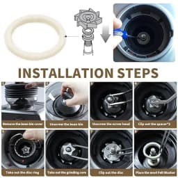 Felt Washer Replacement Compatible with Breville Espresso Machine Grinder – BES870 BES878 BES880 BCG820 BES980 – Wool Ring
