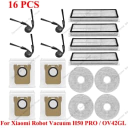 Spare Parts Robot Vacuum Dust Bag For Xiaomi Robot Vacuum H50 PRO/OV42GL Accessories Main Side Brush Filter Wipe Cloth Dust Bag