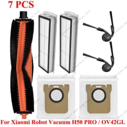 Spare Parts Robot Vacuum Dust Bag For Xiaomi Robot Vacuum H50 PRO/OV42GL Accessories Main Side Brush Filter Wipe Cloth Dust Bag