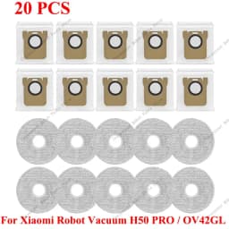 Spare Parts Robot Vacuum Dust Bag For Xiaomi Robot Vacuum H50 PRO/OV42GL Accessories Main Side Brush Filter Wipe Cloth Dust Bag