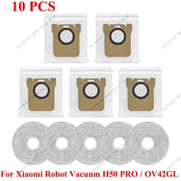 Spare Parts Robot Vacuum Dust Bag For Xiaomi Robot Vacuum H50 PRO/OV42GL Accessories Main Side Brush Filter Wipe Cloth Dust Bag