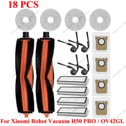 Spare Parts Robot Vacuum Dust Bag For Xiaomi Robot Vacuum H50 PRO/OV42GL Accessories Main Side Brush Filter Wipe Cloth Dust Bag