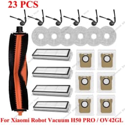 Spare Parts Robot Vacuum Dust Bag For Xiaomi Robot Vacuum H50 PRO/OV42GL Accessories Main Side Brush Filter Wipe Cloth Dust Bag