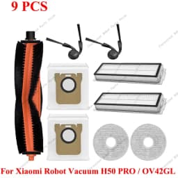Spare Parts Robot Vacuum Dust Bag For Xiaomi Robot Vacuum H50 PRO/OV42GL Accessories Main Side Brush Filter Wipe Cloth Dust Bag