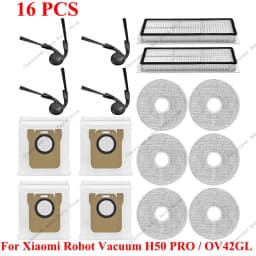 Spare Parts Robot Vacuum Dust Bag For Xiaomi Robot Vacuum H50 PRO/OV42GL Accessories Main Side Brush Filter Wipe Cloth Dust Bag