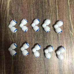 1/4 inch Tube to 1/4 inch Tube Push Fit Elbow Quick Connect for RO Water System Set Of 10