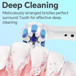 Rotation Replacement Brush Heads Compatible with Oral B iO 2/3/4/5/6/7/7G/8/9/10 Series Electric Toothbrush (4/8/12 Pcs)