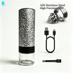 NEXBOR STREAM 2026 New Upgraded Portable Electric Coffee Grinder with 420 Stainless Steel Burrs - 40 Adjustable Grind Settings