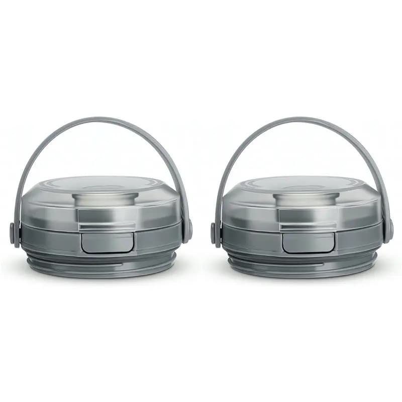 【THANKSGIVING DAY】2X Replacement Lid For Ninja Blast Portable Blender 18Oz Blending Vessel,Leakproof Sip Seal Spout Lid, Grey
