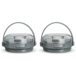 【THANKSGIVING DAY】2X Replacement Lid For Ninja Blast Portable Blender 18Oz Blending Vessel,Leakproof Sip Seal Spout Lid, Grey