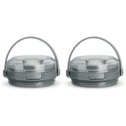 【THANKSGIVING DAY】2X Replacement Lid For Ninja Blast Portable Blender 18Oz Blending Vessel,Leakproof Sip Seal Spout Lid, Grey