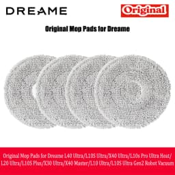 Original Mop Pads for Dreame L40 Ultra/L10S Ultra/X40 Ultra/L10s Pro Ultra Heat/L20 Ultra/L10S Plus/X30 Ultra/X40 Master(4-pack)