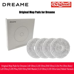 Original Mop Pads for Dreame L40 Ultra/L10S Ultra/X40 Ultra/L10s Pro Ultra Heat/L20 Ultra/L10S Plus/X30 Ultra/X40 Master(4-pack)